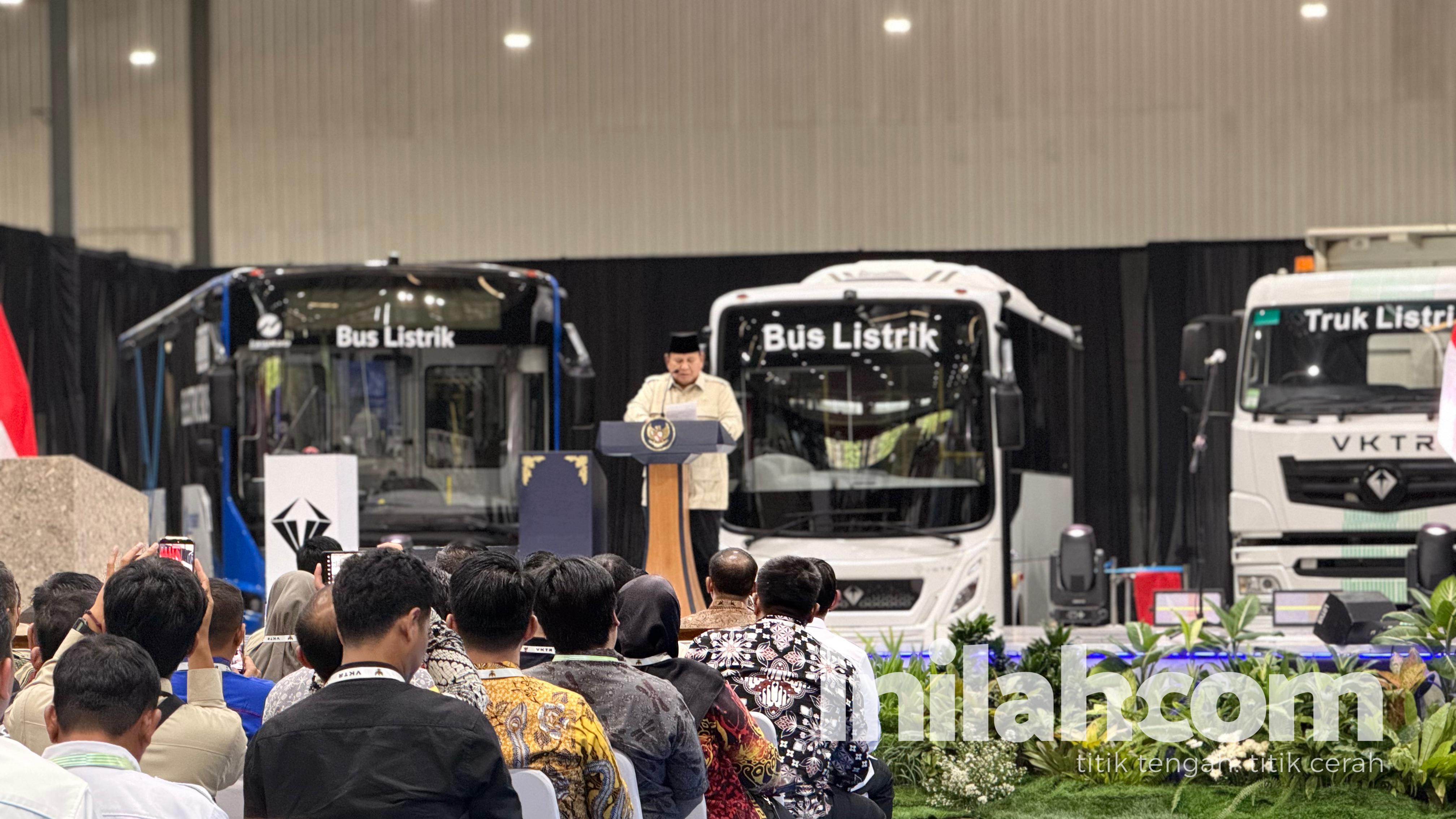 Gubernur Luthfi Jadi Contoh, Prabowo Minta Kepala Daerah Borong Bus Listrik Buatan Anak Bangsa