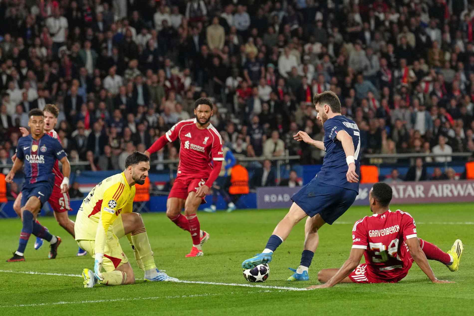 Dominasi Total, PSG Benamkan Liverpool 2-0 di Parc des Princes