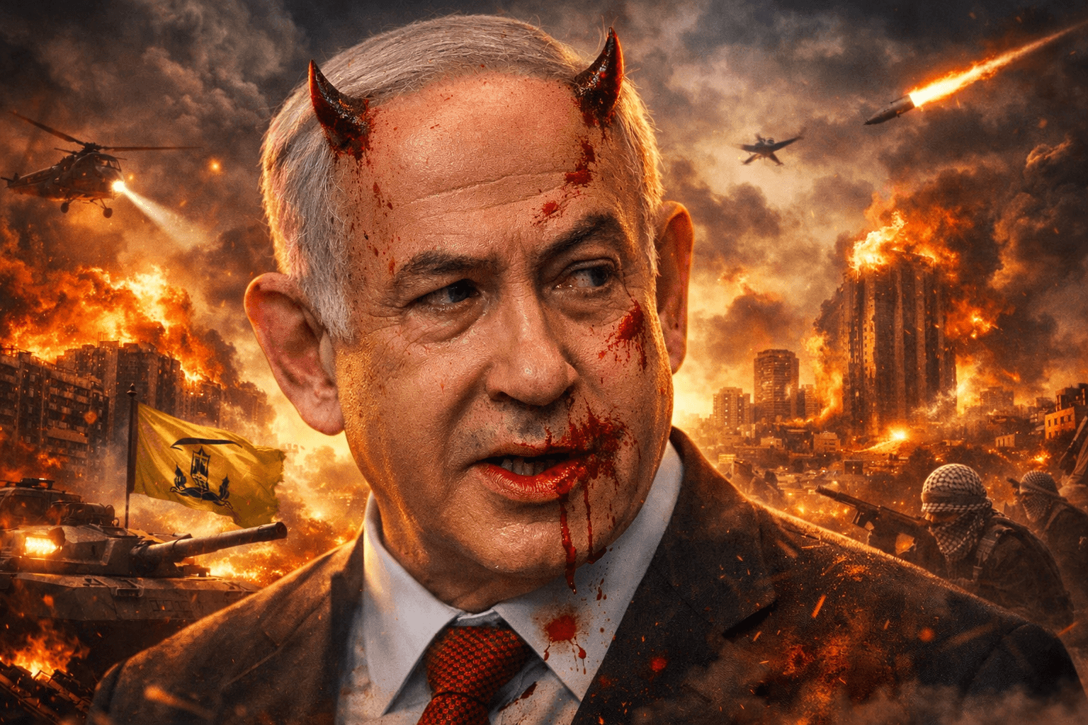 Netanyahu Tegaskan Tetap Gempur Hizbullah, Abaikan Gencatan Senjata AS-Iran