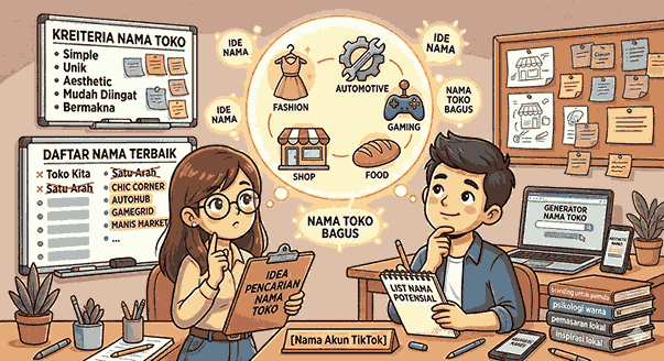 400 Ide Nama Toko yang Bagus, Aesthetic, dan Pembawa Berkah untuk Berbagai Jenis Usaha