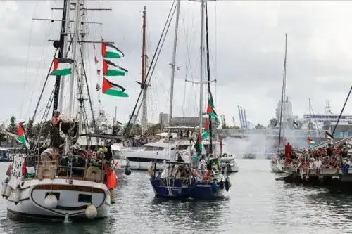 Gaza Terus Jadi Korban Kekejian Zionis Isarel Meski Ada Gencatan Senjata, Armada Global Sumud Flotilla Tetap Berlayar