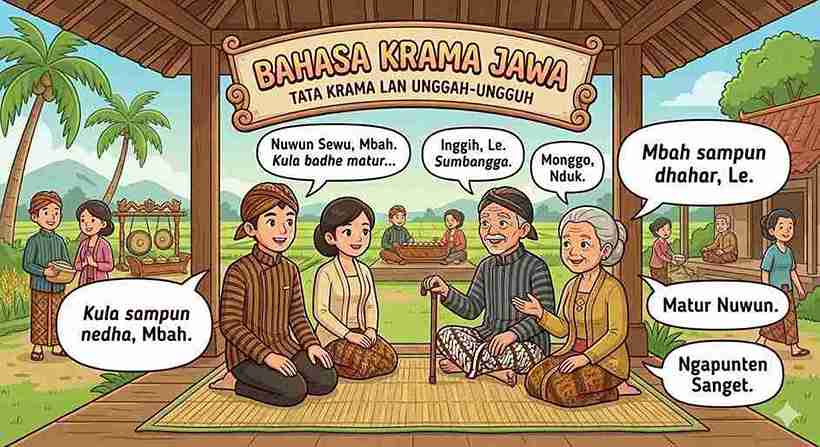 50 Bahasa Krama Jawa dan Artinya, Lengkap untuk Pemula