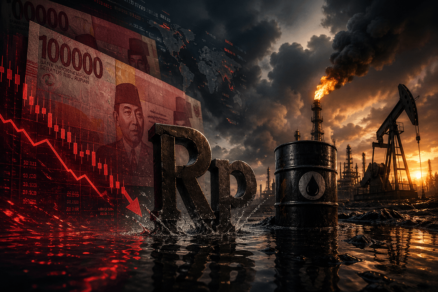 Rupiah Tertekan ke Rp17.210 per Dolar AS, Sentimen Minyak Jadi Pemicu