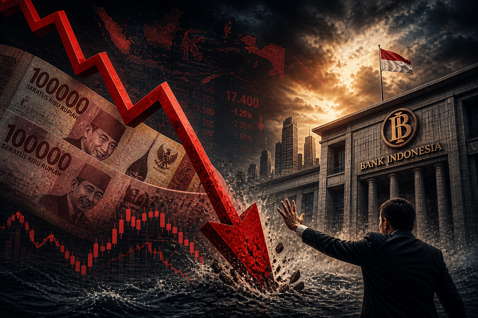 Rupiah Tembus Rp17.400, Bank Indonesia Pastikan Intervensi Pasar