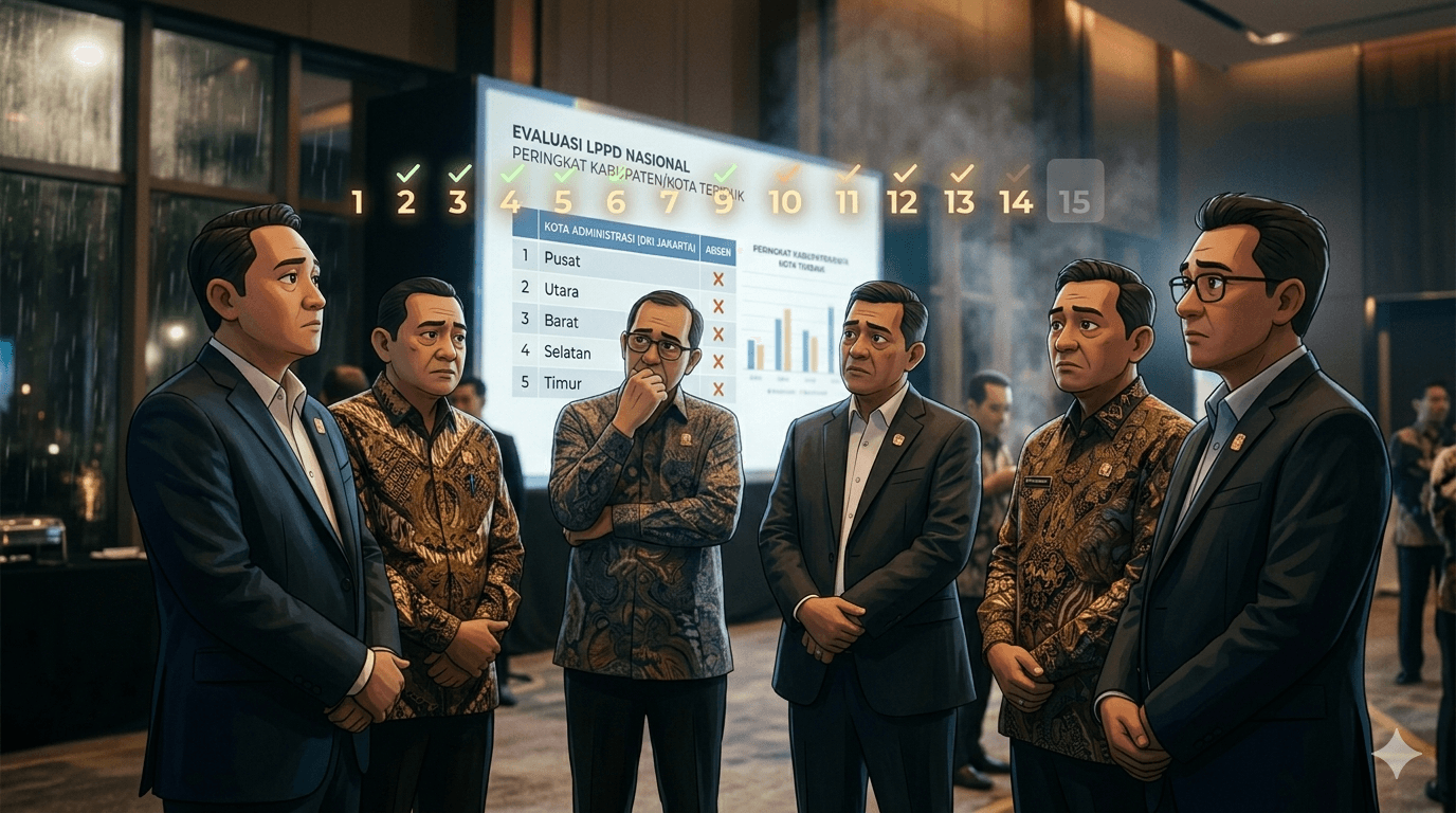 Wali Kota Se-Jakarta Absen dari Daftar 15 Besar Kinerja Terbaik Nasional