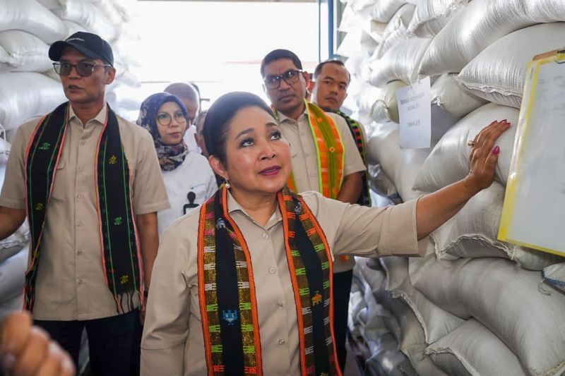 Pastikan Stok dan Kualitas Beras Aman di NTT, Mbak Titiek Apresiasi Kinerja Perum Bulog