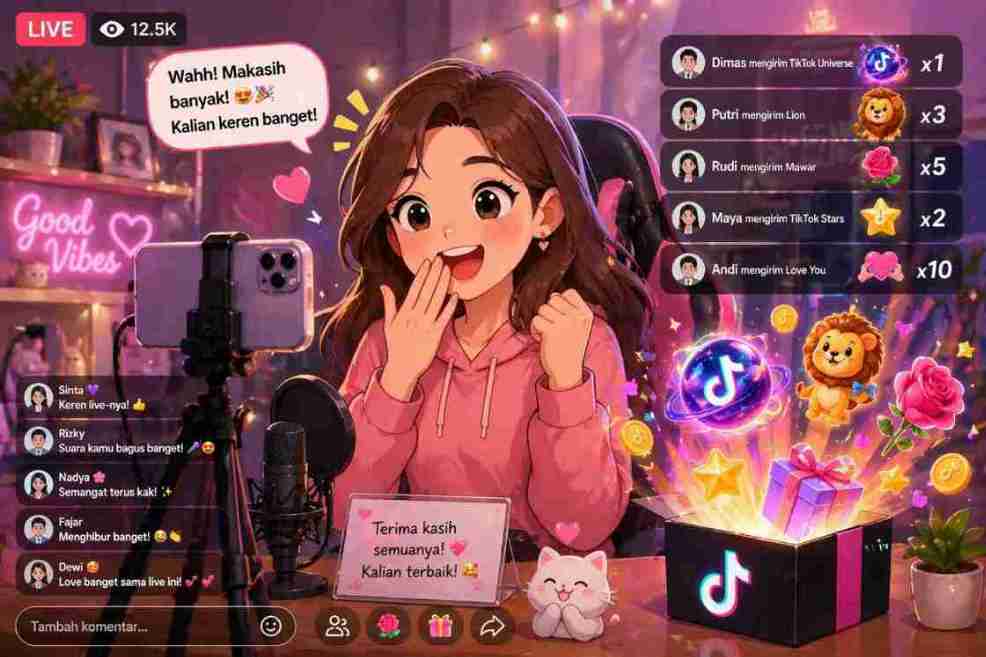 Update Harga Gift TikTok 2026, Mulai Ribuan sampai Jutaan Rupiah