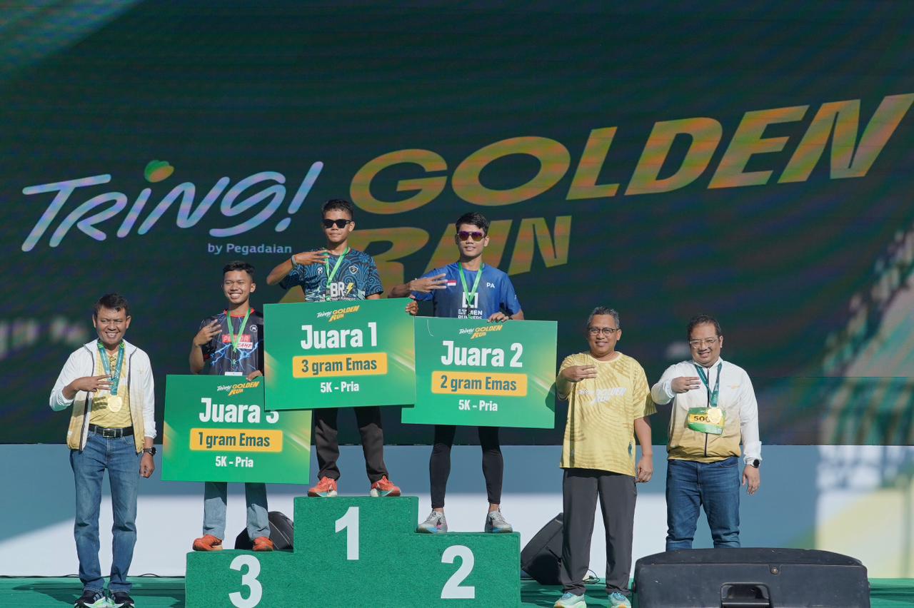 Tring Golden Run 2026 Sukses, Pegadaian Salurkan Donasi Rp1,25 Miliar