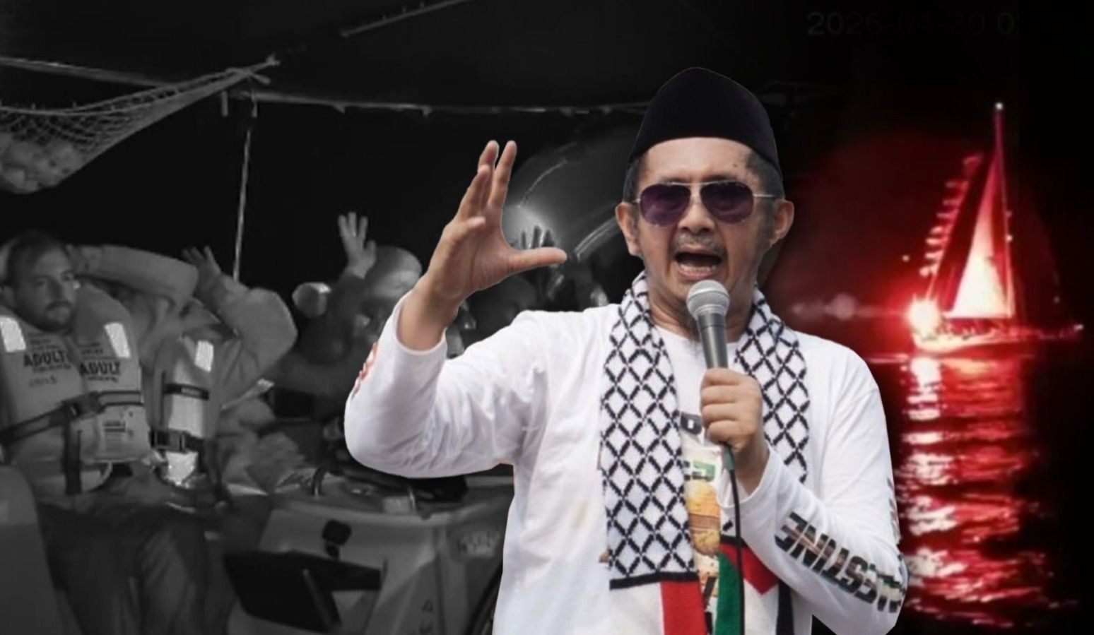 Kapal Global Sumud Flotilla di Cegat, Ustaz Zaitun Rasmin Serukan Pemimpin Dunia Hentikan Kebiadaban Zionis