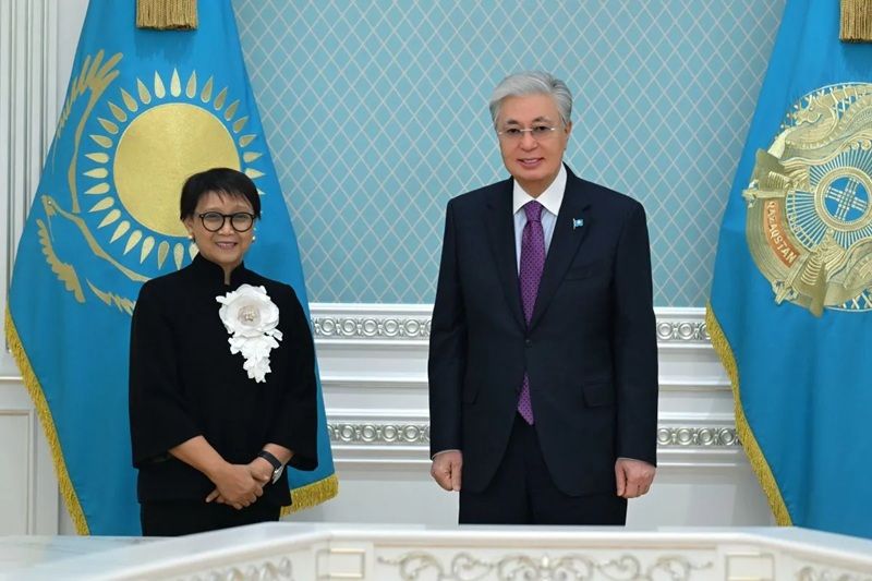 Utusan PBB Retno Marsudi Temui Presiden Kazakhstan, Bahas Krisis Air dan Agenda Prabowo