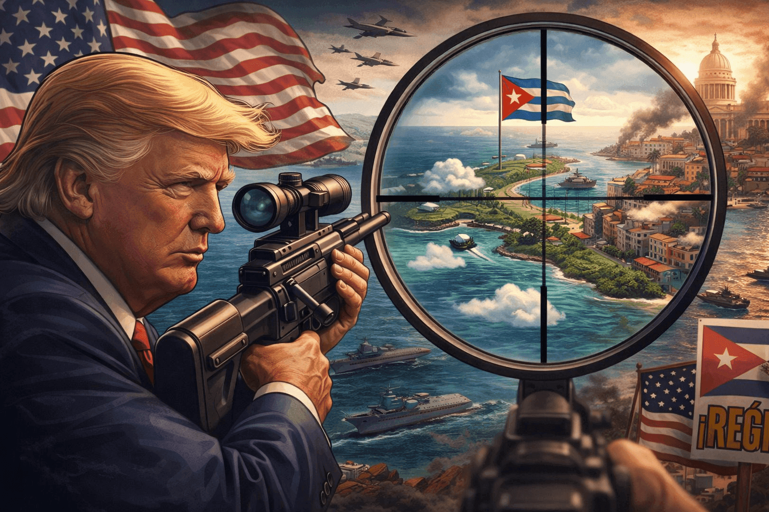 Trump Beri Sinyal Ambil Alih Kuba dalam Waktu Sekejap