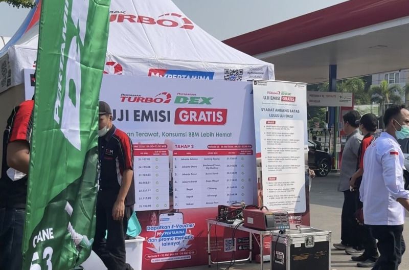 Dukung Langit Biru, Pengendara Serbu Layanan Uji Emisi Gratis Pertamina Di Bsd